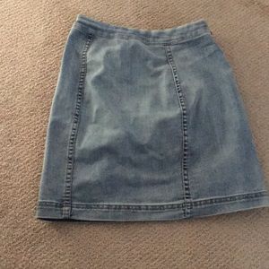 Free people mini denim skirt